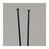 ESSISH Bicycle Spokes 15 Gauge Diameter 1.8mm Straight Pull Head Black Color Bicycle Spokes 304 Stainless Steel Round Body Mountain Bike for Mountain Bike 700C Wheels (Color : Length 279mm) view 1