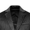 Men's Solid Color Velvet Blazer Two Button V Neck Slim Fit Suit Jacket Sports Coats for Prom Wedding Dinner Party (Black,Small) view 4