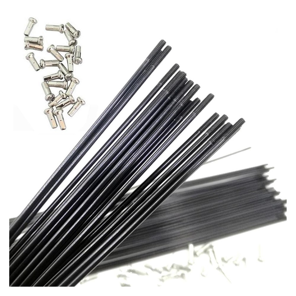 ESSISH Bicycle Spokes 12Pcs 260-296mm Stainless Steel Bicycle Spokes MTB Wheel Radius Knitting Needle Spokes Electric Bike Copper Riding Bike for Mountain Bike 700C Wheels (Color : 274mm)