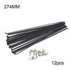 ESSISH Bicycle Spokes 12Pcs 260-296mm Stainless Steel Bicycle Spokes MTB Wheel Radius Knitting Needle Spokes Electric Bike Copper Riding Bike for Mountain Bike 700C Wheels (Color : 274mm) view 2