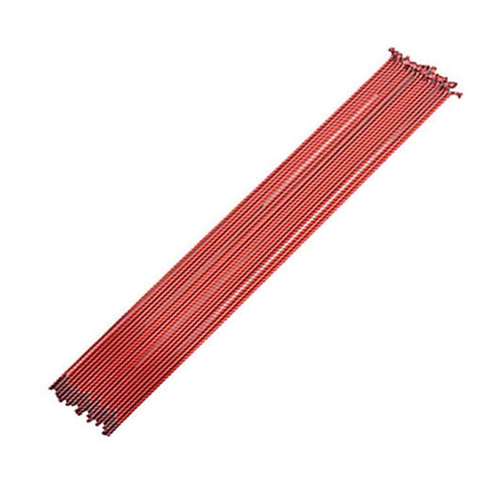 Bicycle Spokes 36pcs Mountain Bike Steel 14G Spokes Black Colour High Strength Bicycle Spokes 186/233/235mm Suitable for 20 inch/24 inch wheels for Mountain Bike 700C Wheels ( Color : 186mm red )
