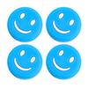 Aruicheng 4 Pcs Tennis Dampener Tennis Racket Dampener Cute Smiling Faces Pattern Tennis Vibration Dampener Tennis Racquet Dampeners Tennis Dampeners for Tennis Racquet(Blue), 22 mm view 1
