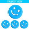 Aruicheng 4 Pcs Tennis Dampener Tennis Racket Dampener Cute Smiling Faces Pattern Tennis Vibration Dampener Tennis Racquet Dampeners Tennis Dampeners for Tennis Racquet(Blue), 22 mm view 2
