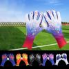 Goalkeeper Gloves, Youth Football Gloves, Strong Grip Soccer Goalie Gloves, Sticky Grip Leather Tight Soccer Gloves for Boys Kids Children Adult Soccer Goalkeeper size6 A view 2