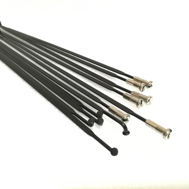 ESSISH Bicycle Spokes 20 Pcs/lot J Bend Spokes T302 Stainless Steel 230 242 250 258 263 270 275 278 280 282 285 287 292 298 301mm Length for Mountain Bike 700C Wheels (Color : 280 mm)