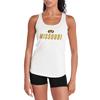 Campus Lab University of Missouri Adult Women's Sport Tank Top Italic Name, White, Small view 1
