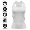 Campus Lab University of Missouri Adult Women's Sport Tank Top Italic Name, White, Small view 4
