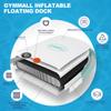 GYMMALL Inflatable Floating Dock Platform, 8ft*8ft Air Dock Platform Floating Island Raft with None-Slip Surface, 6in Thick Water Floating Dock Mat for Swimming Pool Lake Beach Ocean view 4