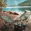 CAMEL CROWN Portable Camping Chair Lightweight Compact Folding Chair Mesh for Outdoor Camp Travel Beach Picnic Festival Hiking Backpacking Army Green view 2