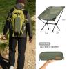 CAMEL CROWN Portable Camping Chair Lightweight Compact Folding Chair Mesh for Outdoor Camp Travel Beach Picnic Festival Hiking Backpacking Army Green view 3