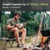 CAMEL CROWN Portable Camping Chair Lightweight Compact Folding Chair Mesh for Outdoor Camp Travel Beach Picnic Festival Hiking Backpacking Army Green view 4