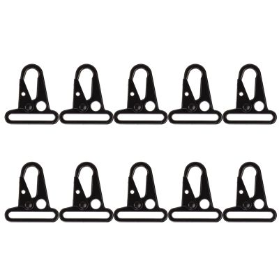 10Pcs Enlarged Mouth Clips, High Hardness Alloy Olecranon Hook, Heavy Duty HK Hook, Sling Clasp for Camping Hiking Outdoor