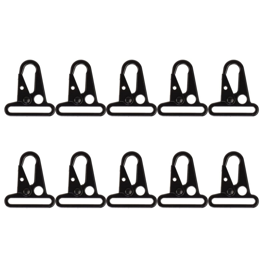10Pcs Enlarged Mouth Clips, High Hardness Alloy Olecranon Hook, Heavy Duty HK Hook, Sling Clasp for Camping Hiking Outdoor