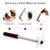 ALOEU Retractable Billiard Cue Stick Bridge with Bridge Head, Billiard Pool Cue Accessory for Pool Table,Bridge Head,White view 2