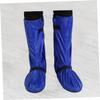 HOMSFOU 1 Pair Oxford Cloth High Rain Boot Cover Waterproof Shoes Cover Reflective Strip Fit for Men Women view 2
