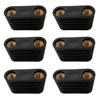ALOEU 6Pcs Windsurfing Black Plastic 2-Hole Footstrap Insert Windsurf Board Footstrap Replacement Surfboard Surfing Accessorie view 1
