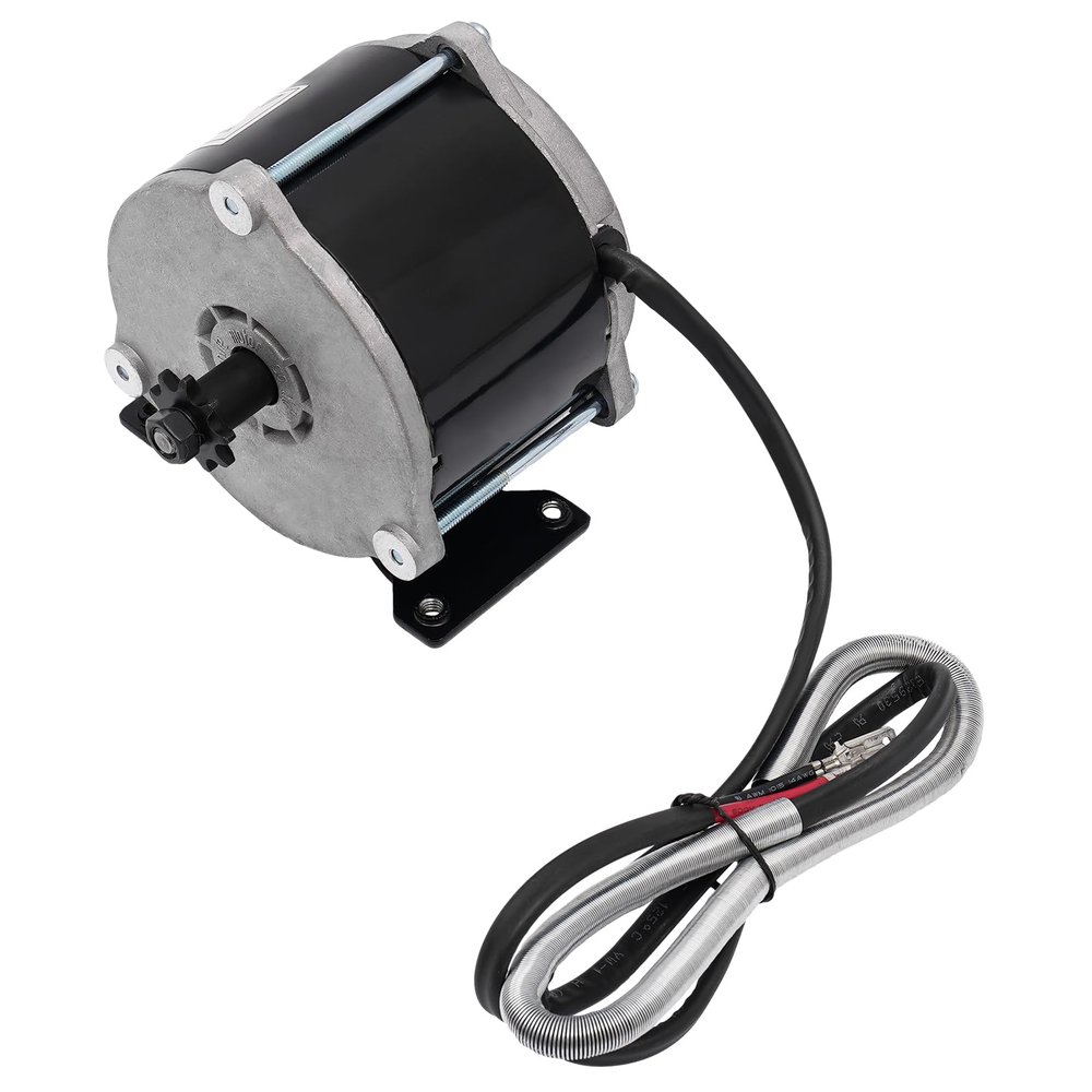 CNCEST Gear Reduction Electric Motor, 24V 500W Brushed DC Motor, Electric Bicycle Brushed Motor Reductor for Electric Bicycle Scooter Bikes, 1700rpm