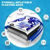 GYMMALL Inflatable Floating Dock Platform, 8ft*8ft Air Dock Platform Floating Island Raft with None-Slip Surface, 6in Thick Water Floating Dock Mat for Swimming Pool Lake Beach Ocean view 4