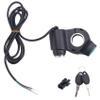 ALOEU Electric Scooter Ignition Lock Key Cylinder Switch Lock Electric Scooter Replacement Accessories for, black view 2
