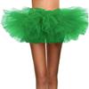 WDPL Women's Mini Ballet Halloween Tutu Costume Tulle Skirt Green XXX-Large view 1