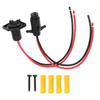 10 Gauge Trolling Motor Plug 2 Wire 12V-24V Compatible with Minn Kota Marine Boat Waterproof Trolling Motor Quick Connect (Plug-FM10) view 1
