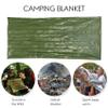 ALOEU Emergency Sleeping Bag Bivy Sack with Whistle Outdoor Survival Sleeping Bag Thermal Blanket for Camping Backpacking, green view 4