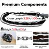 Dhiedas Fingerprint Bike Chain Lock, Bluetooth Bike Lock Waterproof Biometric Keyless Lock Heavy Duty Anti-Theft with 3.3 Feet Long Chain Lock for eBike Scooter Gate Ski Snowboard view 3