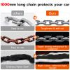 Dhiedas Fingerprint Bike Chain Lock, Bluetooth Bike Lock Waterproof Biometric Keyless Lock Heavy Duty Anti-Theft with 3.3 Feet Long Chain Lock for eBike Scooter Gate Ski Snowboard view 4