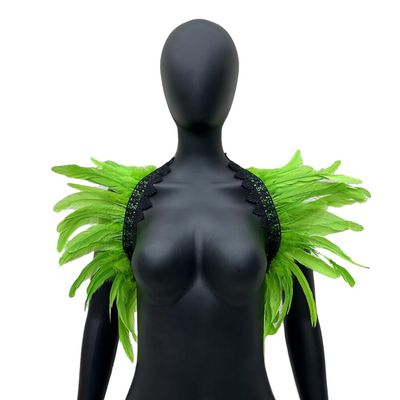 Feather Shawl, Feather Cape For Costume Accessories, Natural Feather Shrug Cape For Halloween Cosplay Type 16