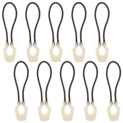 EXCEART 10pcs Zipper Pulls for Outdoor Gear Zipper for Luggage Clothing Backpacks and Projects Lightweight and Reusable