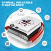 GYMMALL Inflatable Floating Dock Platform, 6ft*5ft Air Dock Platform Floating Island Raft with None-Slip Surface, 6in Thick Water Floating Dock Mat for Swimming Pool Lake Beach Ocean view 4