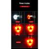 ALOEU Bike Lights Waterproof Flash Tail Light Bike Rear Tail Light Mountain Bike LED Headlight and Tail Light Red view 2