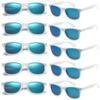 Eyegla White Sunglasses Bulk Adults Party Sunglasses 80s Glasses Shades Wedding Bachelorette Costume Eyewear Set-10 Pack view 1