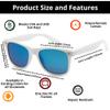 Eyegla White Sunglasses Bulk Adults Party Sunglasses 80s Glasses Shades Wedding Bachelorette Costume Eyewear Set-10 Pack view 3