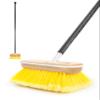 BLUEWING 6ft Heavy Duty Deck Brush with Carbon Fiber Long Handle and Soft Bristle Scrubbing Washing Brush Outdoor Boat Cleaning Brushing Tools Yellow view 1