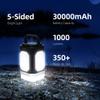 Sinvitron Camping Lantern Rechargeable30,000mAh Portable Camping Lights, QC3.0 Fast Charging,1000 Lumens,350H Runtime,IPX5 Waterproof Emergency Light for Hurricanes,Power Outages,Camping view 2