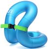 STLOVe Swim Vest for Adults, Buoyancy Aid Inflatable Swim Jacket for 120-220 lbs Teen or Adult, Portable Floation with Dual Air Chamber & Safety Buckle, Blue view 1
