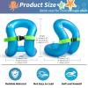 STLOVe Swim Vest for Adults, Buoyancy Aid Inflatable Swim Jacket for 120-220 lbs Teen or Adult, Portable Floation with Dual Air Chamber & Safety Buckle, Blue view 3