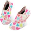 L-RUN Kids Swim Shoes for Boys Girls Kids Water Shoes Quick Drying Toddler Swim Shoes Beige 2.5-3.5 Big Kid=EU34-35 view 1
