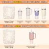 WUQID Glitter Higher Silicone Boot Compatible with Stanley Quencher H2.0 40oz 30oz 20oz & IceFlow Flip 30oz 20oz, Tumbler Cups Anti-Slip Bottom Sleeve Cover view 2