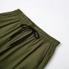 THWEI Cargo Pants for Men Casual Cotton Drawstring Lightweight Relaxed Fit Work Pants Multi Pockets Army Green S view 3