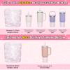 WUQID Glitter Higher Silicone Boot Compatible with Stanley Quencher H2.0 40oz 30oz 20oz & IceFlow Flip 30oz 20oz, Tumbler Cups Anti-Slip Bottom Sleeve Cover view 2