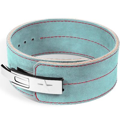 Fitness Belt,Leather Weight Lifting Belt, Squat Deadlift Sports Waist Support Lever Buckle Powerlift Training Protective Gear (Color : BlueA, Size : 90-100cm) (Blueb 70)
