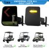 Golf Cart Mirror Universal with Turn Signal Light Golf Cart Side Mirrors Rear view Mirrors for Club Car Ezgo Yamaha Side Mirrors Golf Cart for Club Car EZGO Yamaha view 2