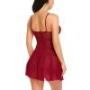 Zzalalana Sexy Lingerie for Women 2024 Naughty Outfits ropa interior para mujer sexy Exotic Babydoll Lingerie Whoreslut Clothes Slutty Lingerie for Women Naughty Sex Crotchless A14 Wine view 2