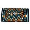 EQUIGEAR Western Ranch Horse Saddle Blanket New Zealand Wool Western Design Handmade Saddle Blanket Top Wool Pad Sensor Flex (Customization Available) ZB-028 (34" x 42") view 1