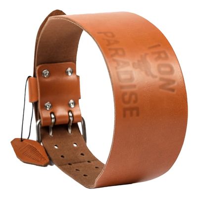 Fitness Belt,Leather Weight Lifting Belt, for Men Women Lumbar Back Support, Gym Powerlifting Training (Color : Brown, Size : 70-86CM) (Brown 85)