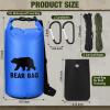 Foilswirl 1 Set Bear Food Bag for Camping Ultralight Food Hanging System Includes Waterproof Bear Bag, Nylon Ropes, Hooks for Camping Backpacking(10 L,Blue) view 2