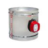 201Stainless Steel 12V/24V/22V Motorized Damper Solenoid Valve 4/5/6/8 inch Air Duct Vent 63/76/80/100/125/150/200/250 mm (Color : DC12V, Size : OD 80mm) view 1