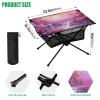 SDMKA Pretty Waterfall Outdoor Folding Table for Camping, Beach & Picnic  Portable, Easy-to-Carry Camping Side Table with Durable Bag for BBQ, Camp Use view 3